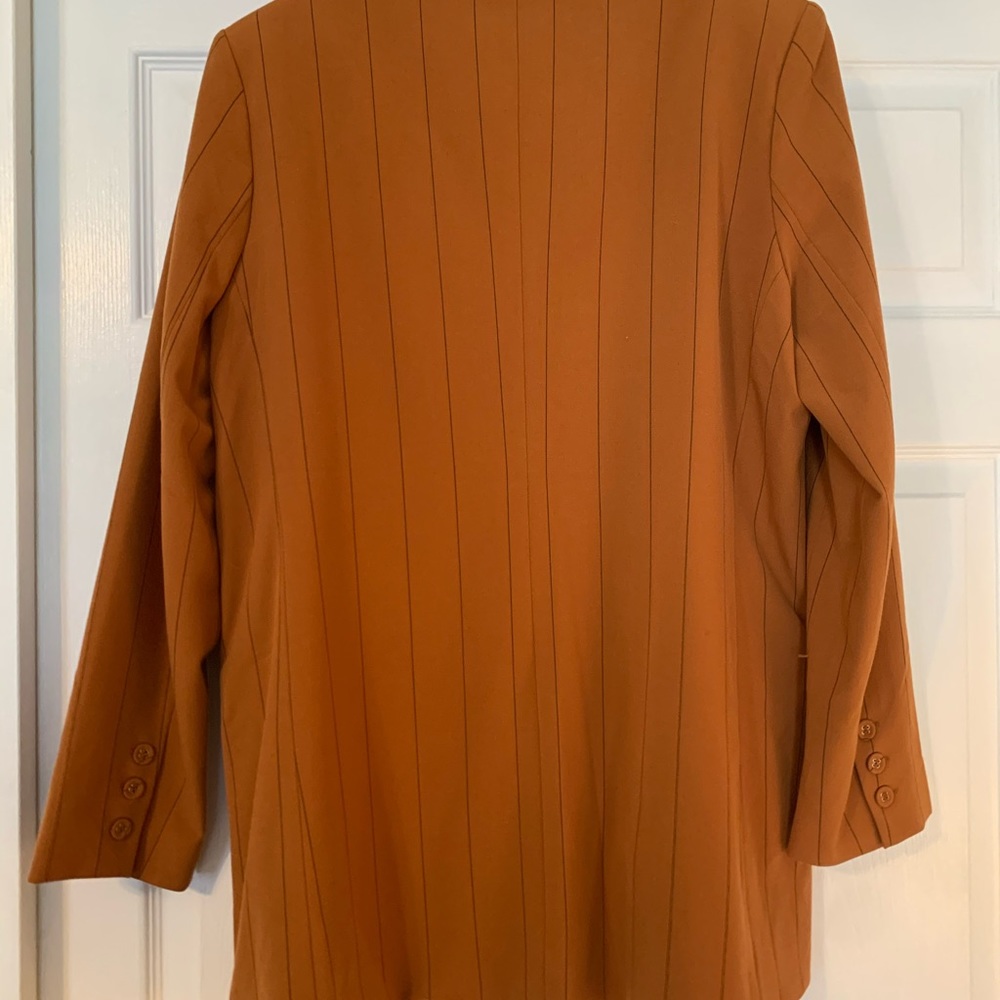 Danielle Bernstein Pinstripe Boyfriend Blazer - Picture 4 of 7